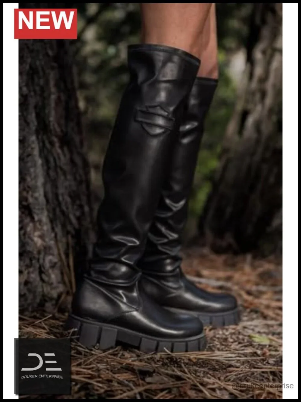 Harley-Davidson Women's Uplift Over-the-Knee Boots Stretch Leather 20 Inch